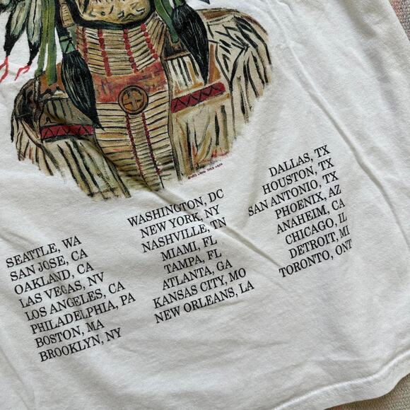 Rare 2013 Kanye Yeezus Tour Indian Chief Graphic Tee Shirt - Picture 4 of 8